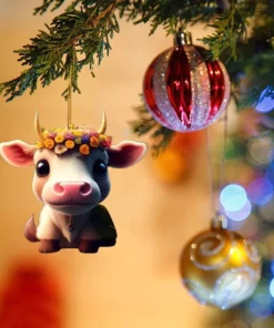 Cartoon Cow Decorative Ornament