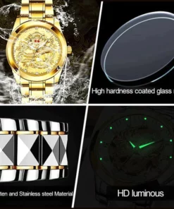 Fashionable Golden Dragon Watch