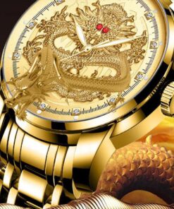 Fashionable Golden Dragon Watch