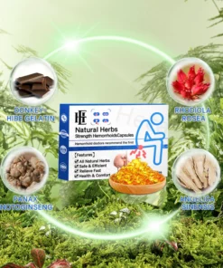 Heca Natural Herbal Strength Hemorrhoid Capsules