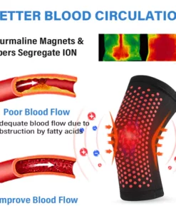 Alternative view of LUCKYSONG™ Fulgurite Ionic Body Shaping Stretch Knee Sleeve
