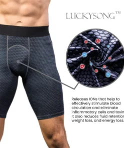 LUCKYSONG™ IONIC Energy Field Therapy Compression Shorts