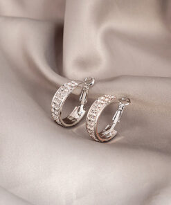 Lovefinity™ Lymphatic activity hoop earrings