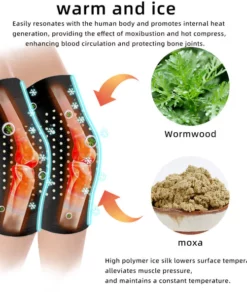 LuckySong® Tourmaline Ice Silk Knee Sleeve