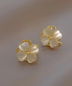 Lymph Magnet Therapy Opal Rotating Earrings