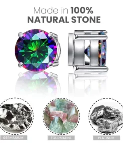 Alternative view of LyraNix Lymphvity Tourmaline Acupuncture Magnetism Earrings