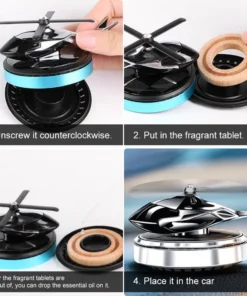 Metal Solar Helicopter Air Freshener