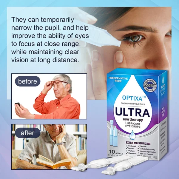 Optixa™ Cataracts Glaucoma Lubricating Eye Drops Doctor Recommended