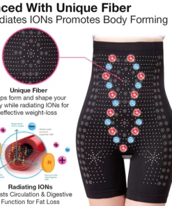 Alternative view of Oveallgo™ Ice Silk Ion Fiber Repair Shaping Shorts