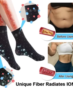 Alternative view of PEARLMOON™ Ice Silk Ion Fiber Repair Sculpting Socks