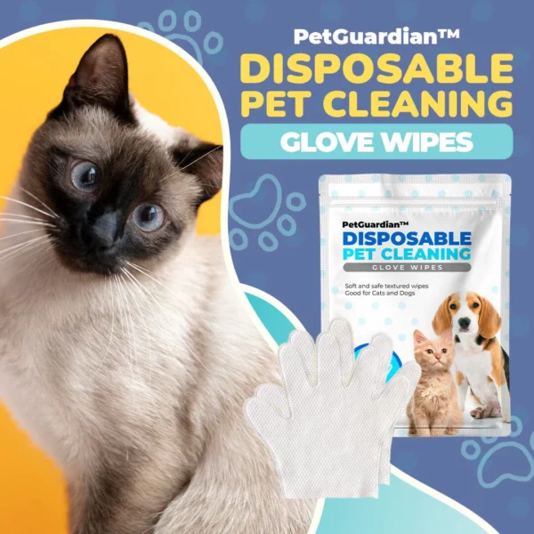 PetGuardian™ ڈسپوزایبل پالتو جانوروں کی صفائی کے دستانے کے مسح
