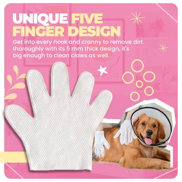 Toallitas desechables para guantes de limpieza de mascotas PetGuardian™