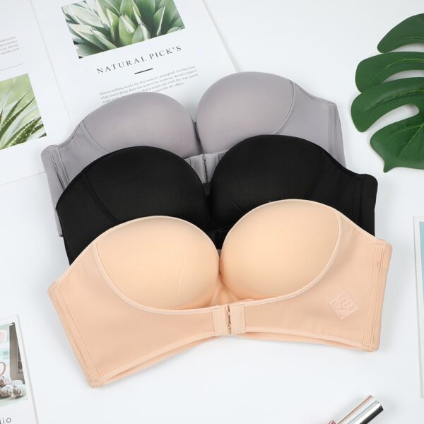 Walang Strapless Front Buckle Lift Bra