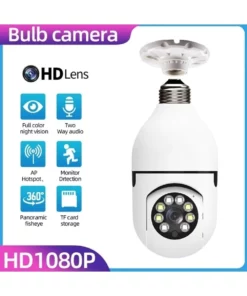 Wireless Wifi Light Bulb Camera Security Camera