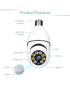Drahtlose Wifi-Glühbirne-Kamera-Überwachungskamera