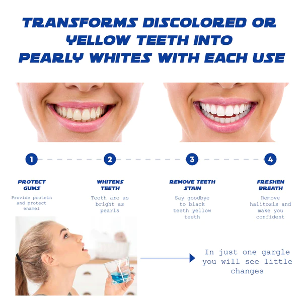 Enxaguatório bucal clareador ATTDX OralHeal Teeth