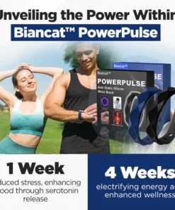 Biancat™ PowerPulse สายรัดข้อมือซิลิโคนป้องกันไฟฟ้าสถิต