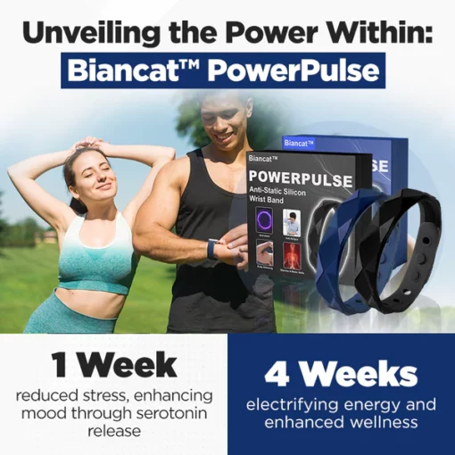 Biancat™ PowerPulse antistatisk silikonearmbånd