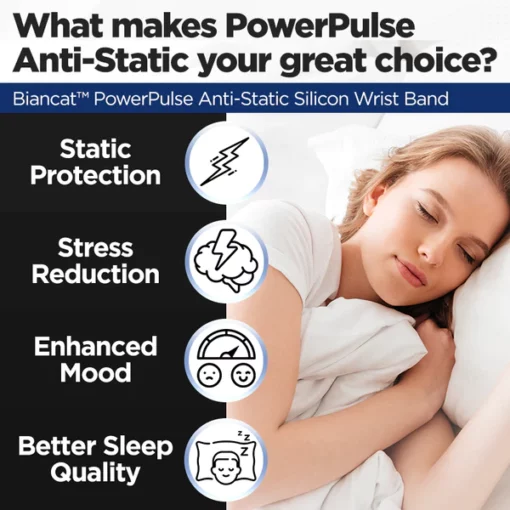 ʻO Biancat™ PowerPulse Anti-Static Silicon Wrist Band