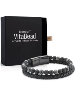 Biancat ™ VitaBead Hematite Fitness Bracelet