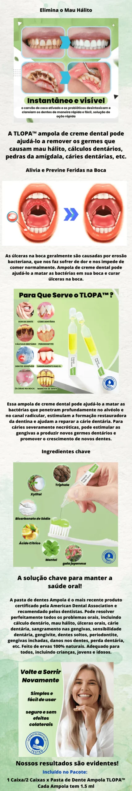 Bomgx™ - Ampola de Creme Dental