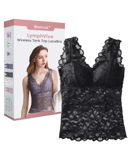 CC™ LymphVive Wireless Tank Top Lace Bra