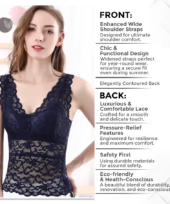 CC™ LymphVive Wireless Tank Top Lace Bra