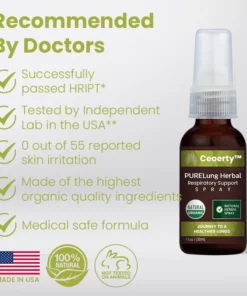 Alternative view of Ceoerty™ PURELung Herbal Respiratory Support Spray