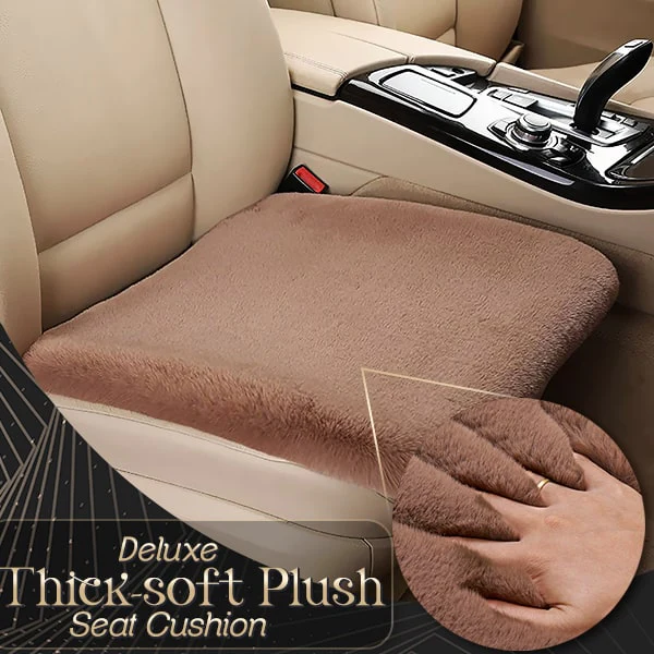Coussin de siège de voiture en peluche épaisse et douce de luxe