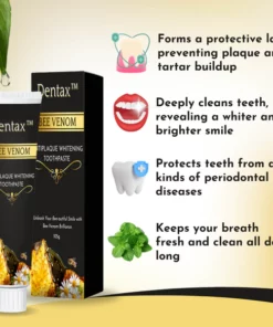 Dentax™ Bee Venom Antiplaque Whitening Toothpaste
