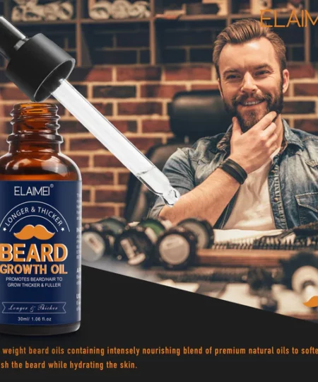 ELAIMEI™ Beard Growth Organic Care Oil