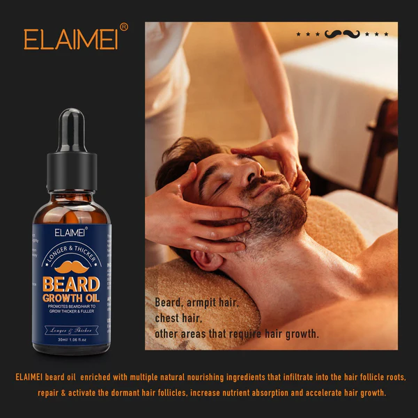 ELAIMEI™ Beard Growth Organic Care Oil - Image 6