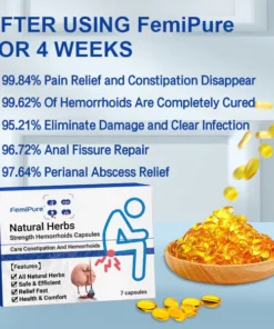 Alternative view of FemiPure™ Natural Herbal Strength Hemorrhoid Capsules