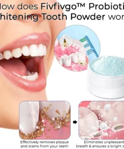 Fivfivgo™ Probiotisches Zahnweiß-Pulver