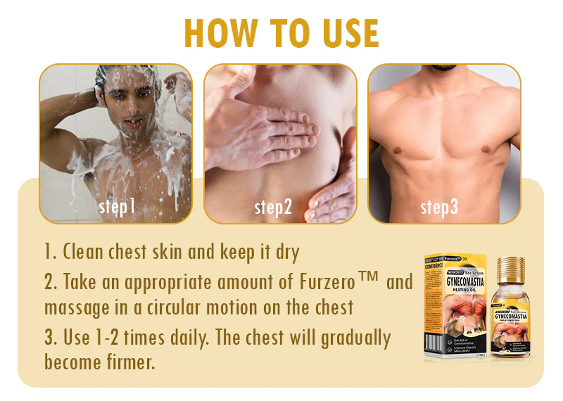 Furzero™ MenRobust Bee Venom Gynecomastia Varmeolie