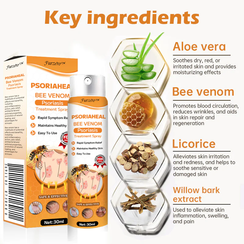 Furzero™ PsoriaHeal Bee Venom Psoriasis Treatment Spray