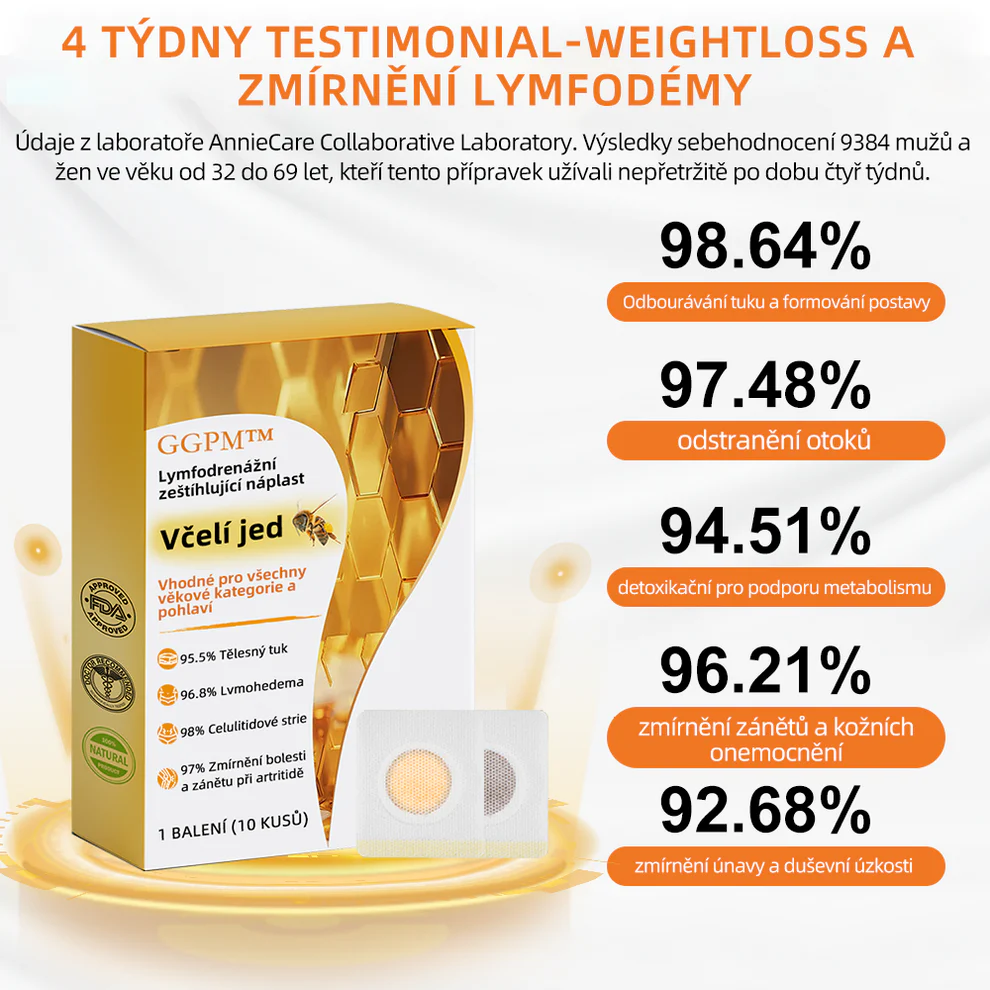 GGPM™ Včelí Jed Lymfatická Drenážní Redukční Náplast