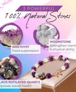 HealthyVibe-Moonstone Amethyst Bracelet