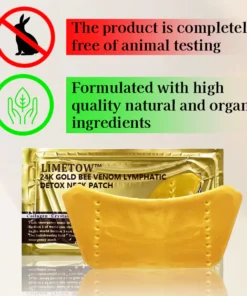 LIMETOW™ 24K Gold Bee Venom Lymphatic Detox Neck Patch