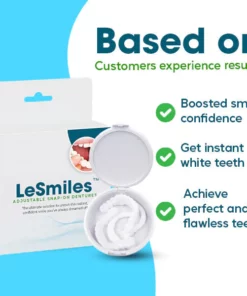 Alternative view of LeSmiles™ Adjustable Snap-On Dentures
