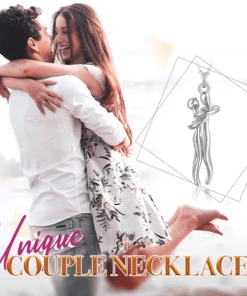 Lovers Hugging Couple Necklace
