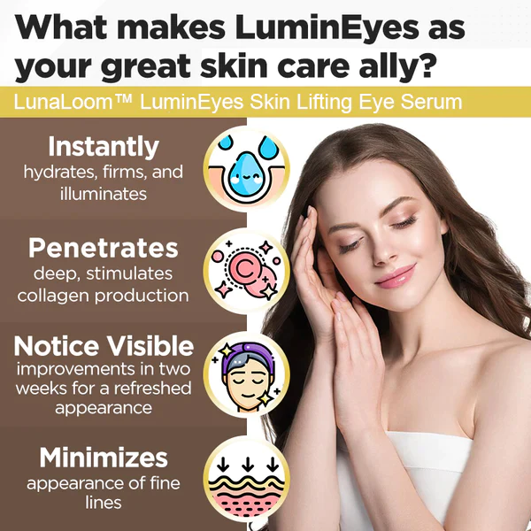 Сыроватка для вачэй LunaLoom™ LuminEyes Skin Lifting