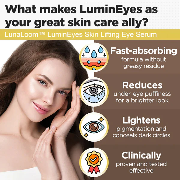 Сыроватка для вачэй LunaLoom™ LuminEyes Skin Lifting