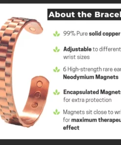 LunaLoom™ Pure Copper Magnetic Therapy Bracelet