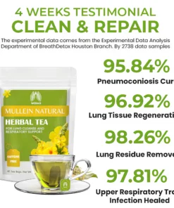 MULLEIN Natural Herbal Tea For Lung Cleanse And Respiratory Support