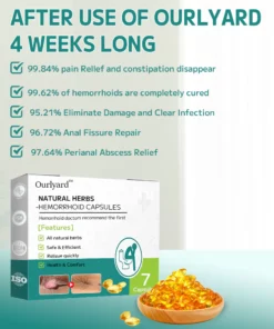 Alternative view of Ourlyard™ Natural Herbal Strength Hemorrhoid Capsules