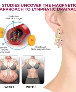 Alternative view of Oveallgo™ ProX Lymphvity Magnetherapy Germanium Earrings