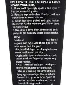 Patented Exclusive Instant Firming × Facial Firming