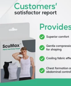 Alternative view of ScuMax™ Mens Vest Body Shaper