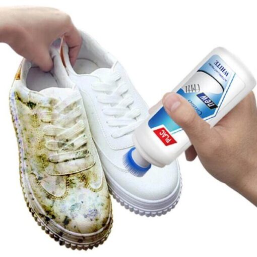 Limpiador de zapatos blancos